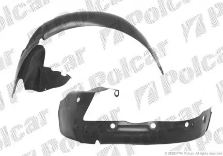 6003FP1 Подкрылок правый POLCAR подбор по vin на Brocar