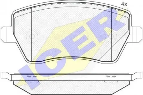181534 Деталь ICER подбор по vin на Brocar