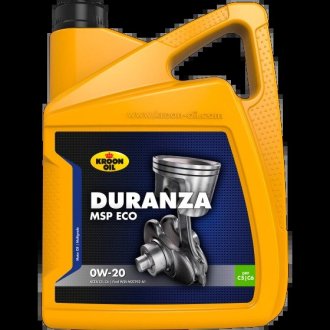 37126 Масло моторное DURANZA MSP ECO 0W-20 5л KROON OIL підбір по vin на Brocar