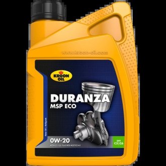 37125 Олива моторна DURANZA MSP ECO 0W-20 1л KROON OIL підбір по vin на Brocar