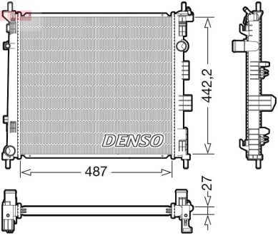 DRM46070 Chłodnica NISSAN NV200 DENSO підбір по vin на Brocar