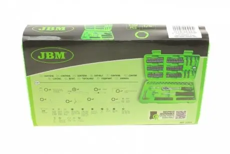 53953 Набор насадок 1/4&quot; (130 предметов) JBM підбір по vin на Brocar