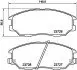 Колодки гальмівні дискові передні Hyundai Terracan 2.9, 3.5 (03-06) (NP6092) NISSHINBO