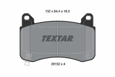 2615201 Колодки тормозные (передние) Tesla Model 3 18- (Brembo) Q+ TEXTAR подбор по vin на Brocar