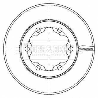 BBD6189S Гальмівні диски SA BORG&BECK підбір по vin на Brocar
