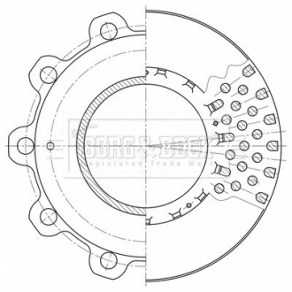 BBD32607 Тормозные диски BORG&BECK підбір по vin на Brocar