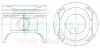 42192100 Поршні ремонт (+1.00мм) (к-кт на мотор) Mazda 2.2L (F2) 16v TEIKIN підбір по vin на Brocar