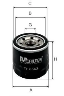 TF6563 Фільтр масляний MAZDA 2/3/6/CX-3/CX-5/MX-5 IV 1.5-2.5i 11- M-FILTER підбір по vin на Brocar