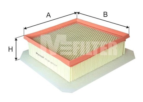 K7124 Фильтр воздушный Opel Meriva 1.3-1.7 i/CDTI 10- M-FILTER підбір по vin на Brocar