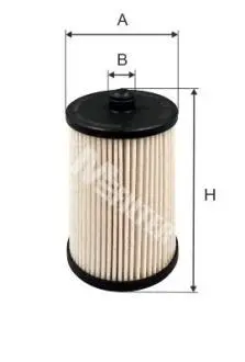 DE3155 Фільтр паливний Crafter 2.5TDI 06> M-FILTER підбір по vin на Brocar