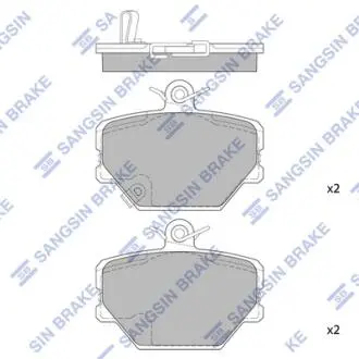 SP1674 Тормозные колодки Hi-Q (SANGSIN) подбор по vin на Brocar