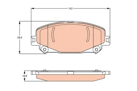 GDB2268 KLOCKI HAM. RENAULT P. ARKANA/CAPTUR/ESPACE/MEGANE/SCENIC/TALISMAN 1,2-1,6/1,5-2,0 DCI 17- TRW подбор по vin на Brocar