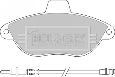 BBP1461 BBP1461 BORG & BECK - Гальмівні колодки до дисків BORG&BECK подбор по vin на Brocar