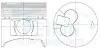 Поршні ремонт +0.50mm(к-кт на мотор) Mitsubishi 4D56-T LATE-II 43661050