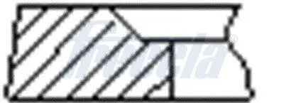 FR10500900 Кольца поршневые VW STD o̸81 1 cyl. FRECCIA підбір по vin на Brocar