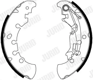 362646J Щоки гальм. зі пружинкою Citroen Nemo, OPEL Corsa D6 - JURID підбір по vin на Brocar