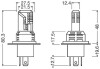 64193DWESYHCB Комплект ламп (2шт.) LED H4/H19 19W 12V P43t 6500К OSRAM підбір по vin на Brocar