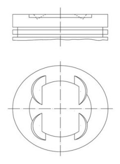 681PI00109000 Поршень Mahle HYUNDAI/KIA ''2.0 G4KD ''10>> MAHLE / KNECHT підбір по vin на Brocar