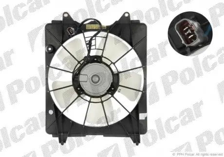 382823W3 Вентилятор з корпусом / кронштейном POLCAR підбір по vin на Brocar