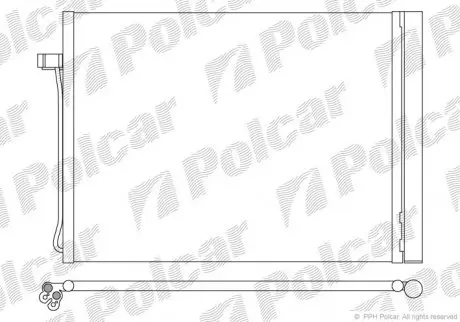 2051K8C1 Радіатори кондиціонера POLCAR підбір по vin на Brocar