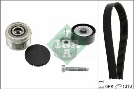 529050620 Комплект ремня генератора Fiat Doblo 1.3 JTD 05- (6PK1310) INA подбор по vin на Brocar