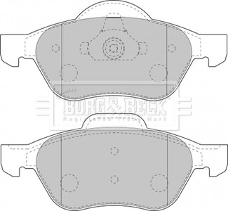 BBP1806 BBP1806 BORG & BECK - Гальмівні колодки до дисків BORG&BECK подбор по vin на Brocar