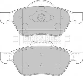 BBP1806 BBP1806 BORG & BECK - Гальмівні колодки до дисків BORG&BECK підбір по vin на Brocar