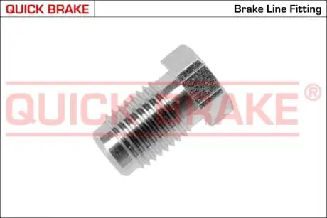 PG Соединитель трубки тормозной (7/16&#039;&#039;x20/12x21.5/d=5.0) QUICK BRAKE підбір по vin на Brocar