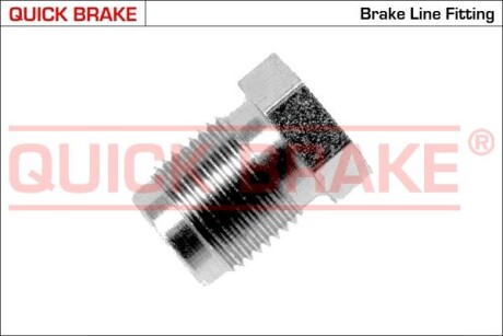 BX З'єднувач трубки гальмівний (M12x1/12x18/d=6.5) QUICK BRAKE підбір по vin на Brocar