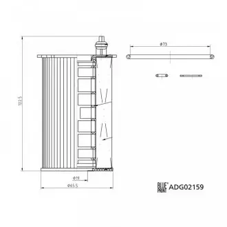 ADG02159 Фільтр масляний BLUE PRINT підбір по vin на Brocar