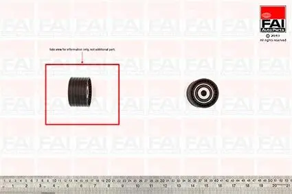 T9370 Ролик натяжителя ременя Logan,Duster,Megane,Kangoo 1.4/2.0 98- FAI AUTOPARTS підбір по vin на Brocar