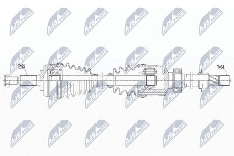 NPWRE183 Півосі NTY підбір по vin на Brocar