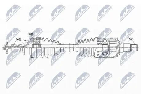 NPWVV141 Півосі NTY підбір по vin на Brocar