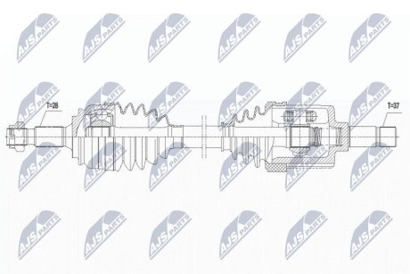 NPWCT131 Півосі NTY підбір по vin на Brocar