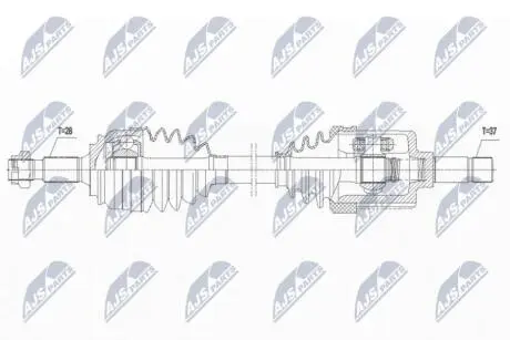 NPWCT131 Півосі NTY підбір по vin на Brocar