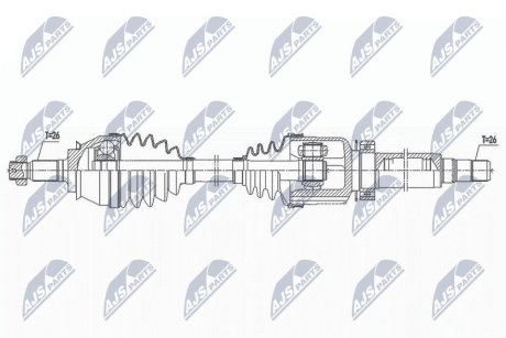 NPWBM173 Півосі NTY підбір по vin на Brocar