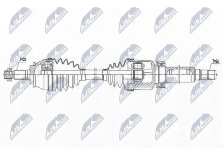 NPWBM173 Півосі NTY підбір по vin на Brocar