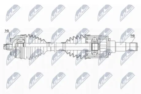 NPWBM169 Півосі NTY підбір по vin на Brocar