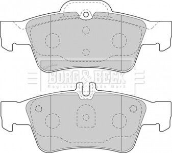 BBP1798 BBP1798 BORG & BECK - Гальмівні колодки до дисків BORG&BECK підбір по vin на Brocar