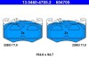 13046047052 Гальмівні колодки, дискові ATE підбір по vin на Brocar