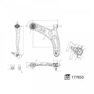 177850 WAHACZ HYUNDAI P. I20 1,2-1,4 14- PR FEBI BILSTEIN підбір по vin на Brocar