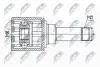 Шарнір рівних кутових швидкостей NPW-BM-146
