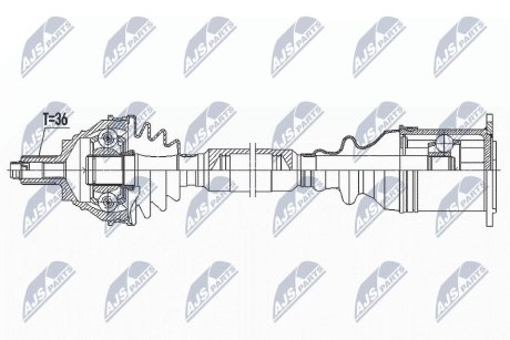 NPWVW184 Півосі NTY підбір по vin на Brocar