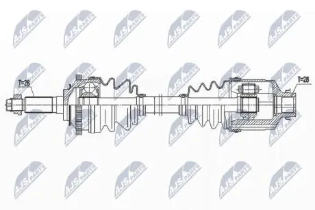 NPWKA370 Півосі NTY підбір по vin на Brocar