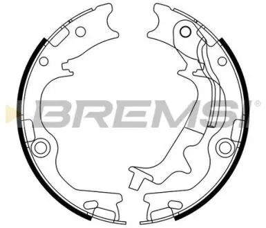 GF0807 Колодки ручного тормоза HYUNDAI TUCSON/ix35/KIA SPORTAGE 1.6-2.0 09- BREMSI подбор по vin на Brocar