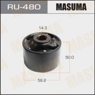 RU480 Сайлентблок заднього поздовжнього важеля Toyota RAV 4 (05-) (RU480) MASUMA MASUMA підбір по vin на Brocar