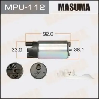 MPU112 Бензонасос електричний (+сітка)) Toyota (MPU112) MASUMA MASUMA підбір по vin на Brocar