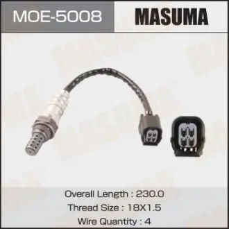 MOE5008 Датчик кисню (лямбда-зонд) нижній Honda Accord 2.4 (07-12) (MOE-5008) MASUMA MASUMA підбір по vin на Brocar