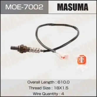 MOE7002 Датчик кисню (лямбда-зонд) (MOE7002) MASUMA MASUMA підбір по vin на Brocar