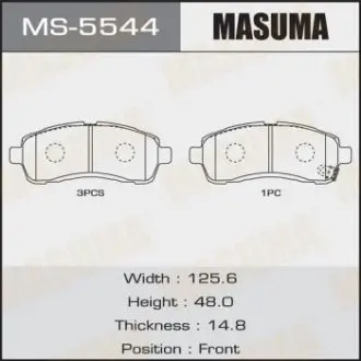 MS5544 Колодка тормозная (MS5544) MASUMA MASUMA подбор по vin на Brocar